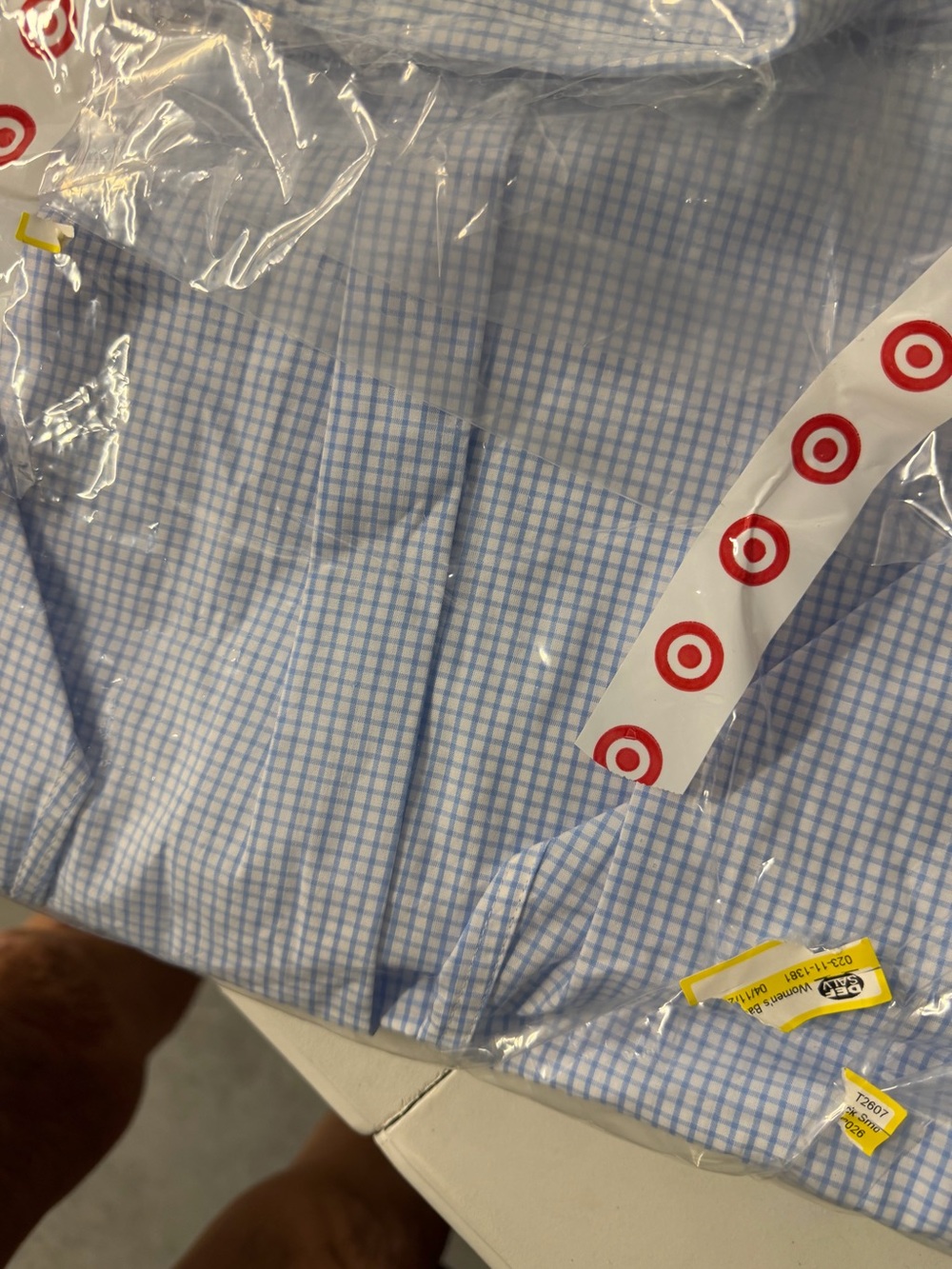 Boys  Light Blue Micro Check Dress Shirt Patton Jack size 14/large NWT